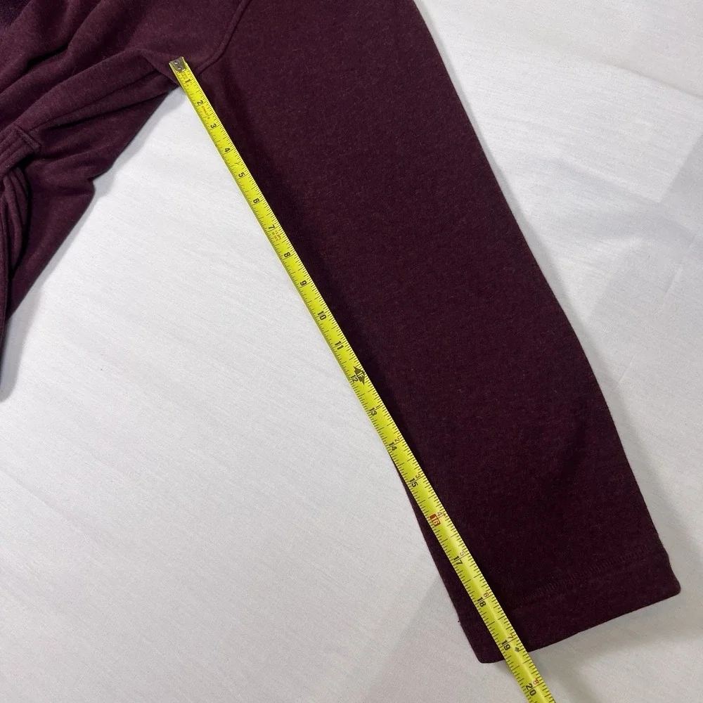 UGG Plush Fleece Belted Robe Bathrobe Womens Medium Burgundy Lounge Cozy Shawl - Picture 16 of 16